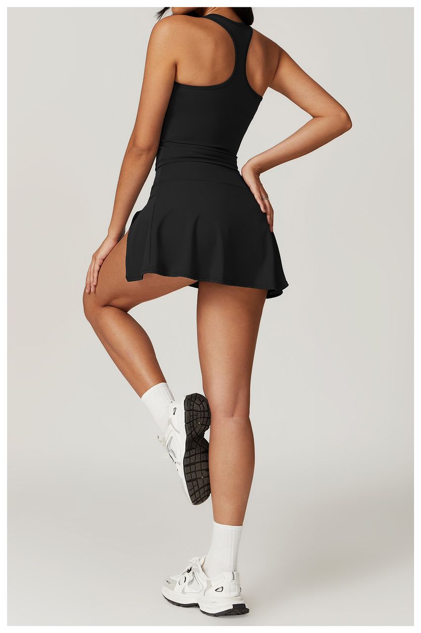 Darling tennis skirt and tank black